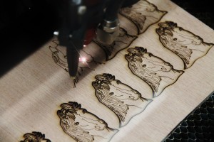 wood laser engraving