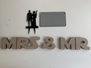 Cake topper laser cutting