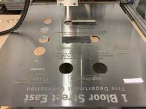 S.Steel laser engraving